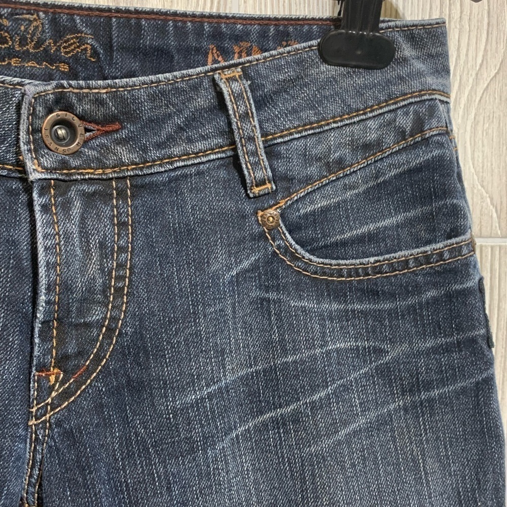 Silver Jeans Nina Denim Bermuda Shorts Snap Back Pockets Size 28 - Picture 3 of 10